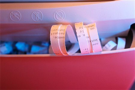 shredded document - Close-Up of Paper Shredder Stock Photo - Rights-Managed, Code: 700-00274907