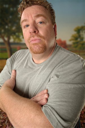 fat man with goatee - Portrait of a Man Stock Photo - Rights-Managed, Code: 700-00270223