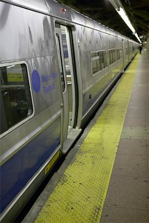 deserted metro station - Subway at Platform New York City New York, USA Stock Photo - Rights-Managed, Code: 700-00270330