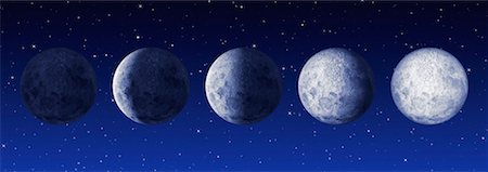 phases of moon - Lunar Phases Stock Photo - Rights-Managed, Code: 700-00270351