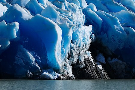 Glacier gris Torres del Paine Parc National Patagonie, Chili Photographie de stock - Rights-Managed, Code: 700-00285134