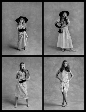 Portraits of Girl at Four Stages of Youth Stock Photo - Rights-Managed, Code: 700-00285854