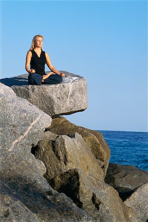 Woman Practicing Yoga Stock Photo - Rights-Managed, Code: 700-00285890