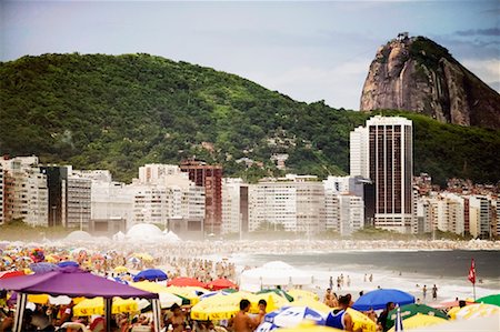 Copacabana Strand Rio De Janeiro, Brasilien Stockbilder - Lizenzpflichtiges, Bildnummer: 700-00286542