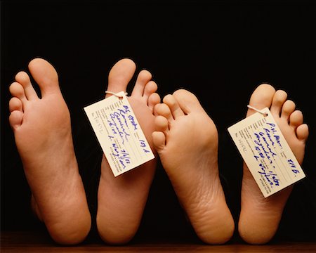 forensics labels - Close-Up of Feet Stock Photo - Rights-Managed, Code: 700-00286632