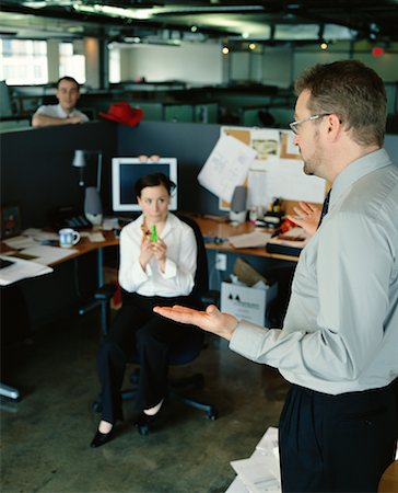 funny office mad - Boss Scolding Employees Stock Photo - Rights-Managed, Code: 700-00286700