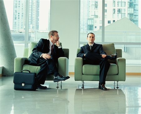 Two Business Men Waiting in Reception Area Stock Photo - Rights-Managed, Code: 700-00286746