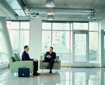 Two Business Men Waiting in Reception Area Stock Photo - Rights-Managed, Code: 700-00286748