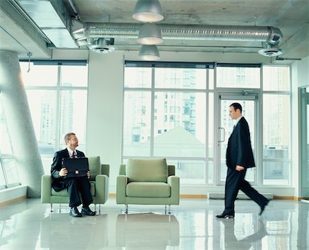 Two Men in Reception Area for Job Interview Stock Photo - Rights-Managed, Code: 700-00286750