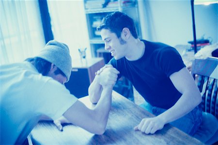 Teenagers Arm Wrestling Stock Photo - Rights-Managed, Code: 700-00280034