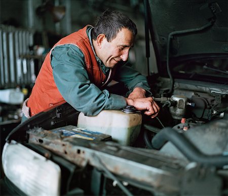 Man Working on Car Stock Photo - Rights-Managed, Code: 700-00280479