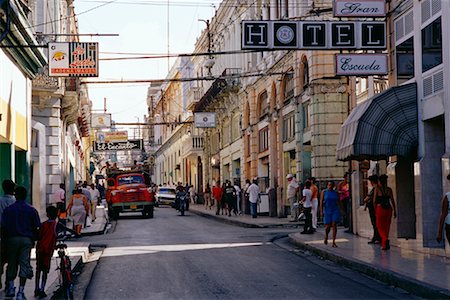 santiago de cuba - Rue scène Santiago de Cuba Cuba Photographie de stock - Rights-Managed, Code: 700-00280619