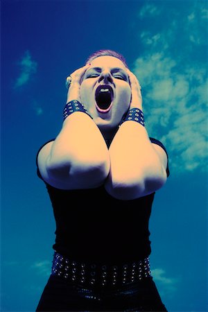Woman Yelling Stock Photo - Rights-Managed, Code: 700-00280690