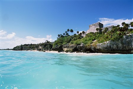 Mayan Ruins at Tulum, Mexico Fotografie stock - Rights-Managed, Codice: 700-00280840