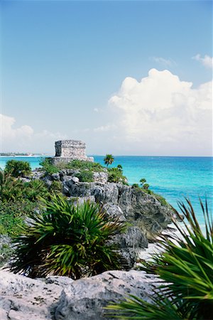 Mayan Ruins at Tulum, Mexico Fotografie stock - Rights-Managed, Codice: 700-00280841