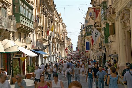 Shopping District Valletta, Malta Stock Photo - Rights-Managed, Code: 700-00281138