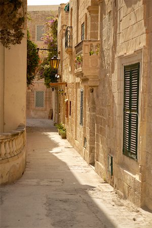 Narrow Street Mdina, Malta Fotografie stock - Rights-Managed, Codice: 700-00281144