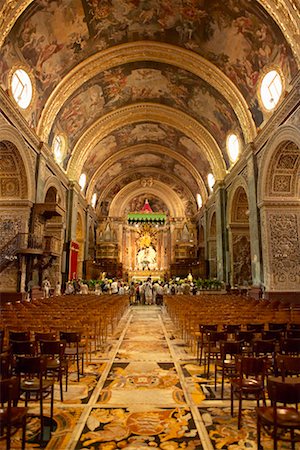 Interior of St John's Cathedral Valletta, Malta Stock Photo - Rights-Managed, Code: 700-00281160