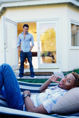 Men in Backyard Stock Photo - Rights-Managed, Code: 700-00281502