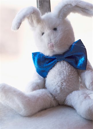 stuffed animals bunny - Stuffed Rabbit Stock Photo - Rights-Managed, Code: 700-00317319