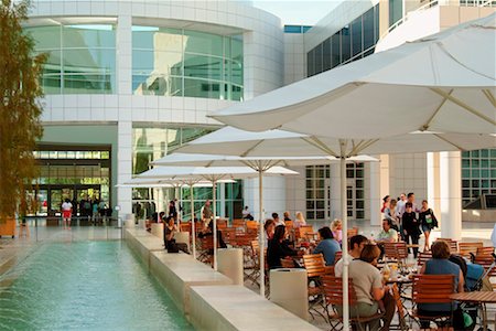 Cafe in Courtyard at Getty Center Los Angeles, California, USA Stock Photo - Rights-Managed, Code: 700-00317375