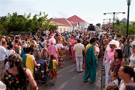 Mardi Gras Festival St Barthelemy, French West Indies Stock Photo - Rights-Managed, Code: 700-00318555