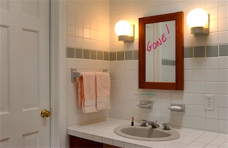 Message on a Mirror Stock Photo - Rights-Managed, Code: 700-00318570