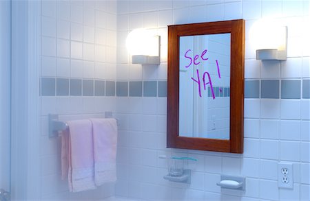 Message on a Mirror Stock Photo - Rights-Managed, Code: 700-00318571