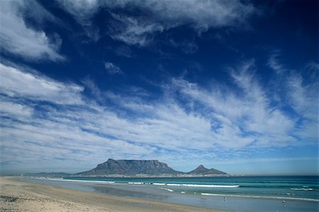 south african beaches in the sunset - Table Mountain Cape Town South Africa Africa Stock Photo - Rights-Managed, Code: 700-00328385