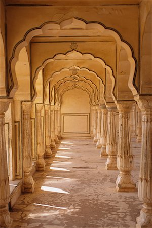 simsearch:700-00328494,k - Arches in Amber Fort Jaipur, Rajasthan, India Foto de stock - Con derechos protegidos, Código: 700-00328496