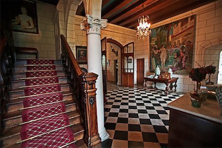 Chateau de la Bourdaisiere Foyer France Stock Photo - Rights-Managed, Code: 700-00328892