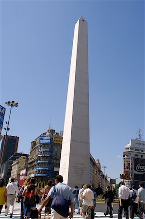 plaza de la república - Obelisk Square, Buenos Aires Argentina Foto de stock - Con derechos protegidos, Código: 700-00329011