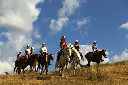 Groupe de personnes à cheval Photographie de stock - Rights-Managed, Code: 700-00344932