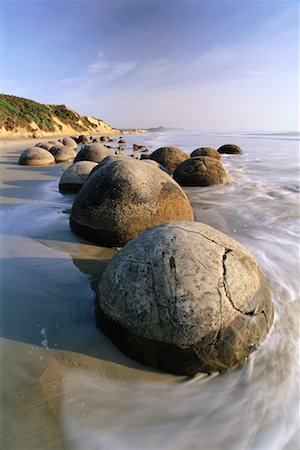 Moeraki Boulder South Island, New Zealand Stock Photo - Rights-Managed, Code: 700-00345135