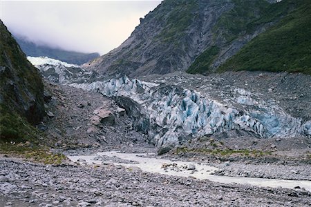 simsearch:700-00183247,k - Fox Glacier and Fox River Westland National Park South Island, New Zealand Fotografie stock - Rights-Managed, Codice: 700-00345148