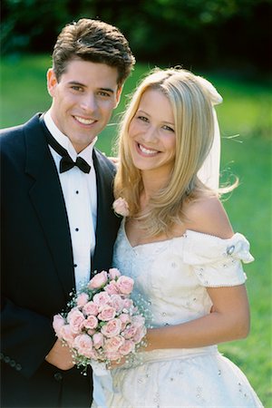 simsearch:700-00607927,k - Portrait of a Bride and Groom Stock Photo - Rights-Managed, Code: 700-00345351