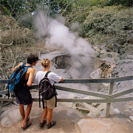 rincon de la vieja national park - People Looking at Fumarole Rincon De La Vieja National Park Costa Rica Foto de stock - Con derechos protegidos, Código: 700-00345408