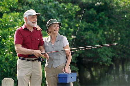 Couple Fishing Stock Photo - Rights-Managed, Code: 700-00345651