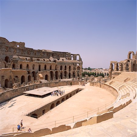 simsearch:700-00349911,k - Amphithéâtre El Djem, Tunisie Photographie de stock - Rights-Managed, Code: 700-00349918