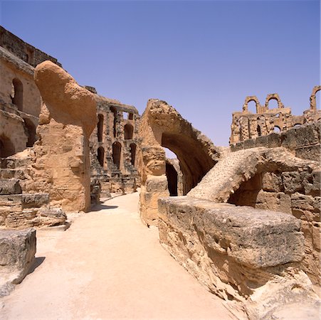 Amphitheatre El Djem, Tunisia Stock Photo - Rights-Managed, Code: 700-00349922