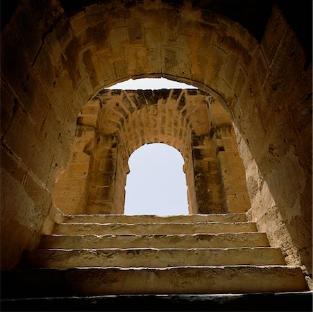 Entrance to Arena at Amphitheatre, El Djem, Tunisia Foto de stock - Con derechos protegidos, Código: 700-00349923