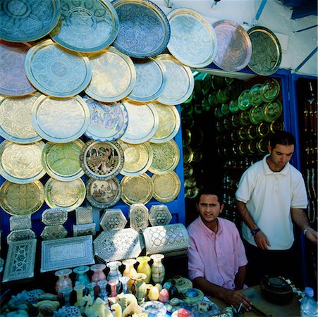 Souvenir Shop Sidi Bou Said, Tunisia, Africa Fotografie stock - Rights-Managed, Codice: 700-00349946