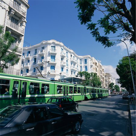 Avenue de Paris Tunis, Tunisia, Africa Foto de stock - Con derechos protegidos, Código: 700-00349977