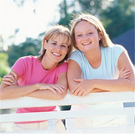 Portrait de la mère et la fille Photographie de stock - Rights-Managed, Code: 700-00342080