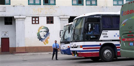 Terminal de bus, la Havane, Cuba Photographie de stock - Rights-Managed, Code: 700-00342156