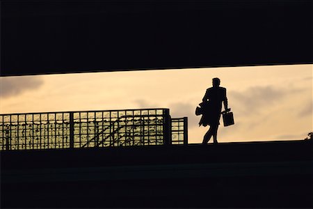 silhouette railway station - Man at Train Station Stock Photo - Rights-Managed, Code: 700-00342439