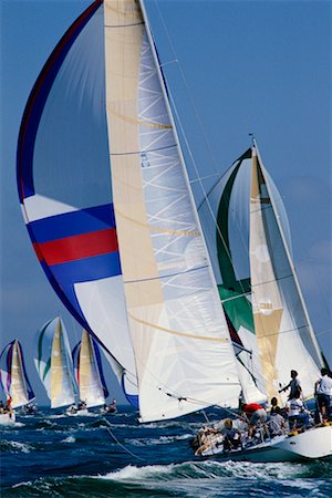 Sailboat Racing Stock Photo - Rights-Managed, Code: 700-00342448