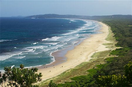 simsearch:700-03782457,k - Overview of Tallow Beach Byron Bay, New South Wales Australia Stock Photo - Rights-Managed, Code: 700-00342999