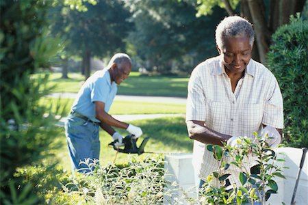 Homme et femme jardinage Photographie de stock - Rights-Managed, Code: 700-00357499