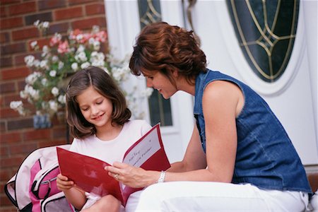 Mother and Daughter Sitting on Porch Stock Photo - Rights-Managed, Code: 700-00357801